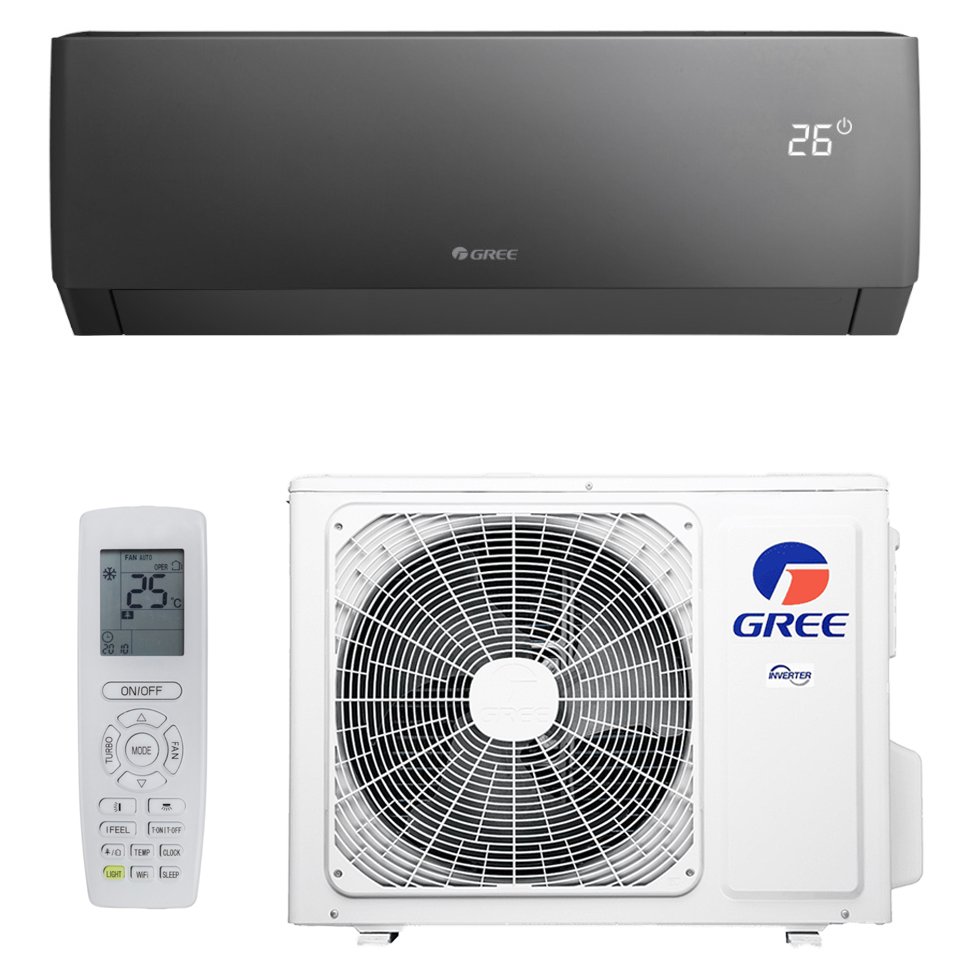 Настенная сплит-система Gree серии PULAR INVERTER R32 ARCTIC BLACK (GWH18AGDXD-K6DNA4E)