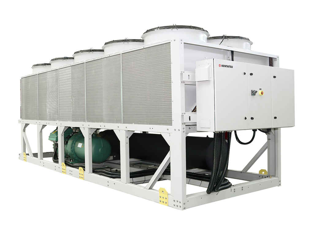Модульные высокопроизводительные чиллеры с воздушным охлаждением конденсатора на базе винтовых компрессоров Kentatsu KCRA14250CWCN3