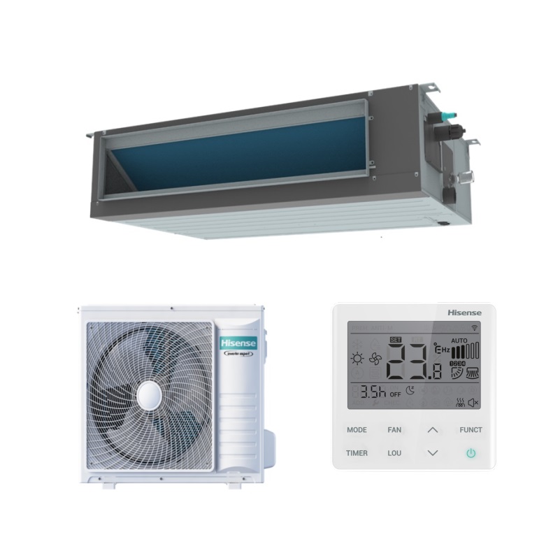 Инверторная сплит-система канального типа серии HEAVY EU DC INVERTER R32 AUD-24UX4RFM8/AUW-24U4RJ7 (комплект)