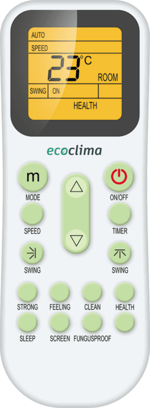 Напольно-потолочный кондиционер Ecoclima ECLCF-H18/4R1C + ECL-H18/4R1C(U), белый