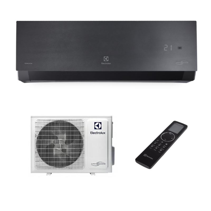 Сплит-система инверторного типа Electrolux Enterprise Super DC EACS/I-18HEN-BLACK/N8_24Y комплект