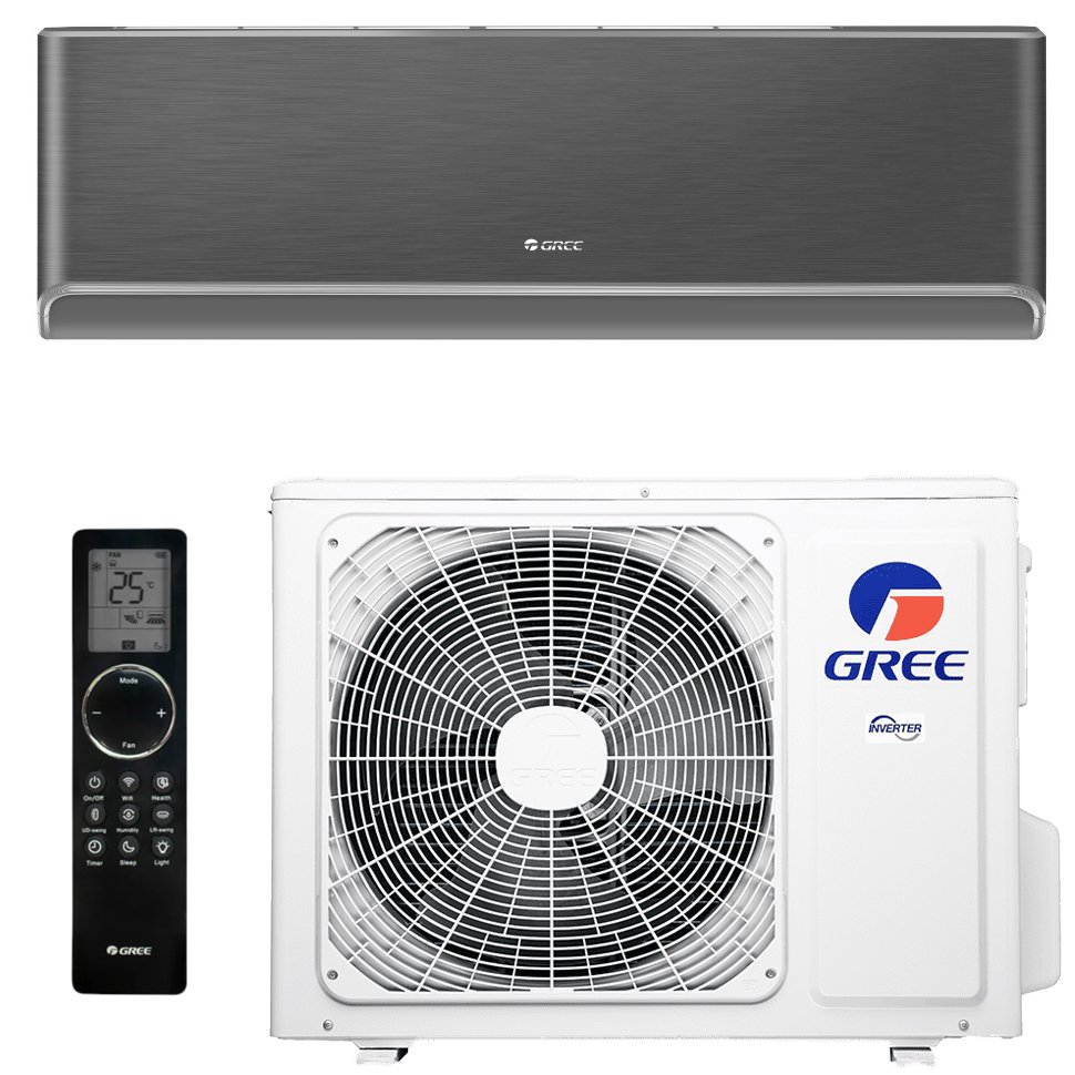 Настенная сплит-система Gree серии AIRY INVERTER R32 BLACK (GWH24AVCXB-K6DNA1B) 