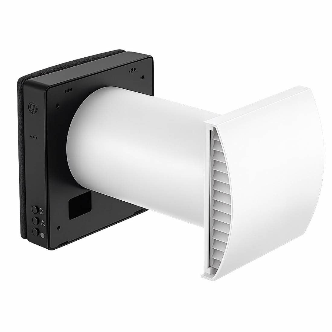 Рекуператор воздуха VENTini HRV-70 Black Matte/Плоский козырек/NH