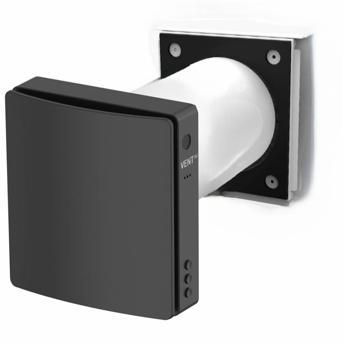 Рекуператор воздуха VENTini HRV-70 Black Matte/Плоский козырек/NH