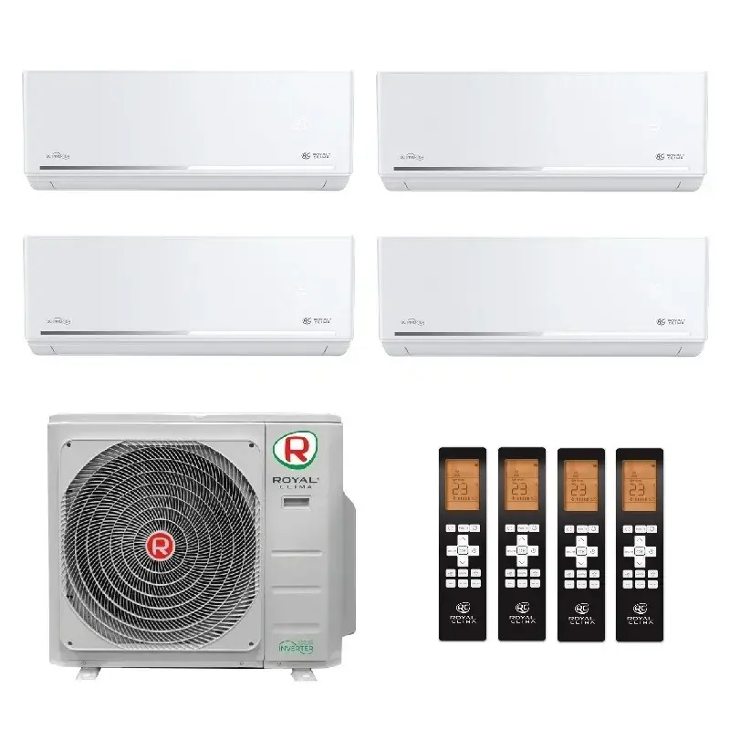 Royal Clima 20м²+20м²+20м²+20м² 4RMX-28HN / OUT / RCI-FC09HN - 4 шт.