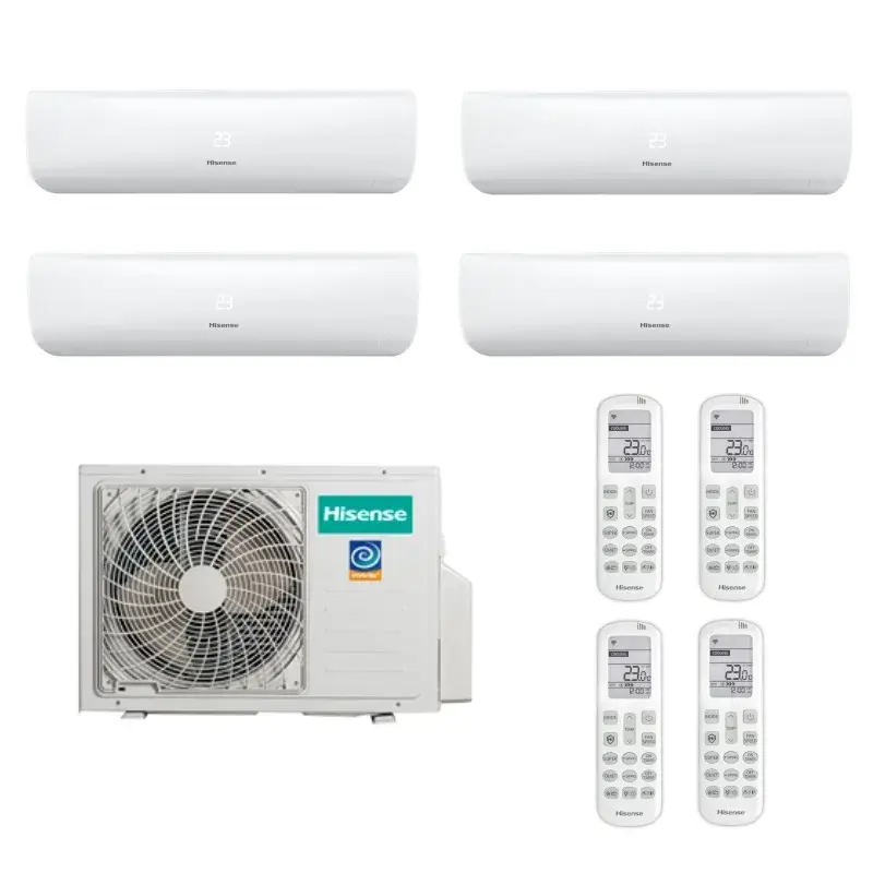 Hisense 20м²+20м²+20м²+20м² AMW4-27U4RJC / AMS-07UW4RMRKB00 - 4шт.
