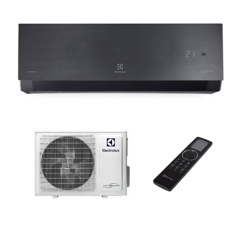 Сплит-система инверторного типа Electrolux Enterprise Super DC EACS/I-18HEN-BLACK/N8_24Y комплект