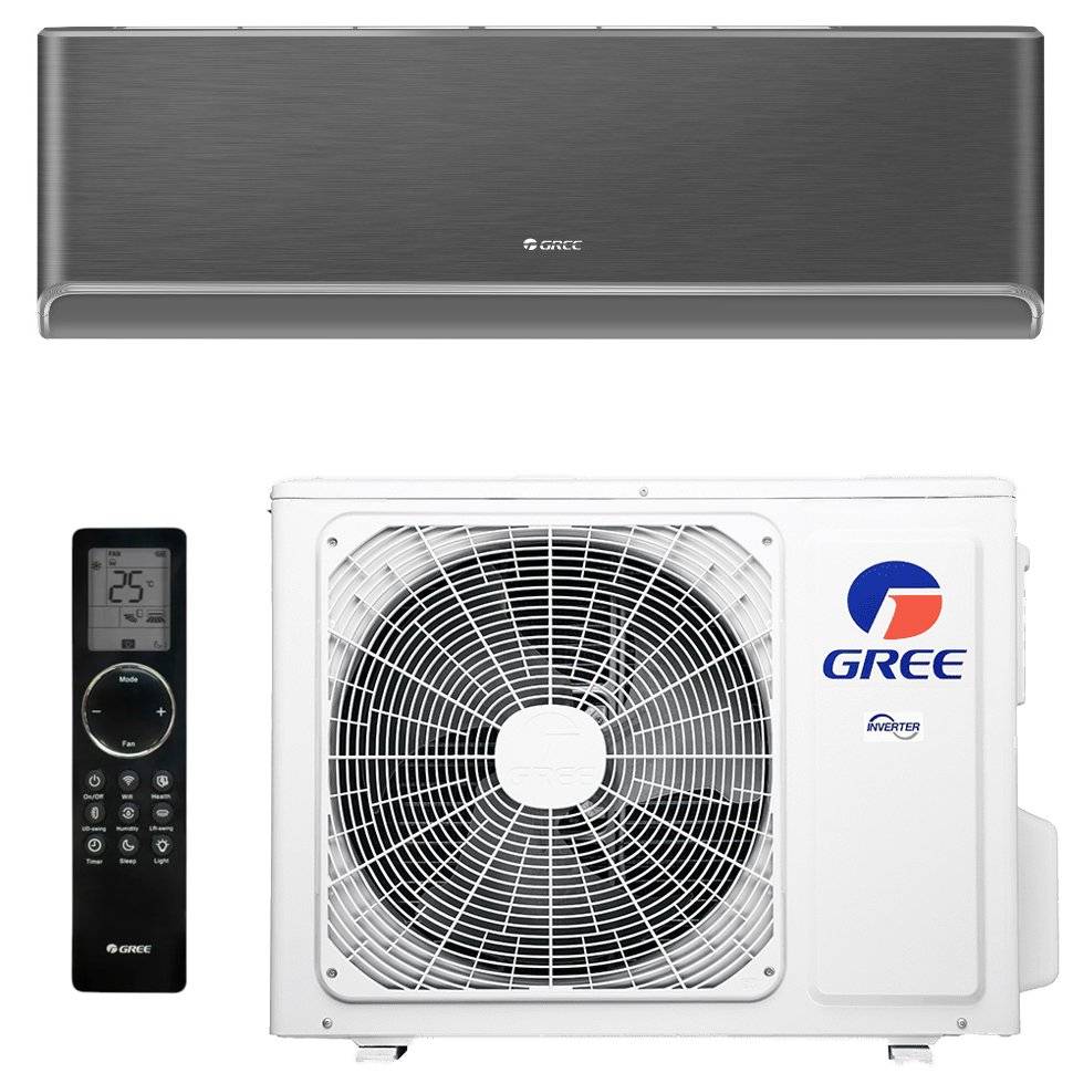 Настенная сплит-система Gree серии AIRY INVERTER R32 BLACK (GWH18AVCXB-K6DNA1B) 